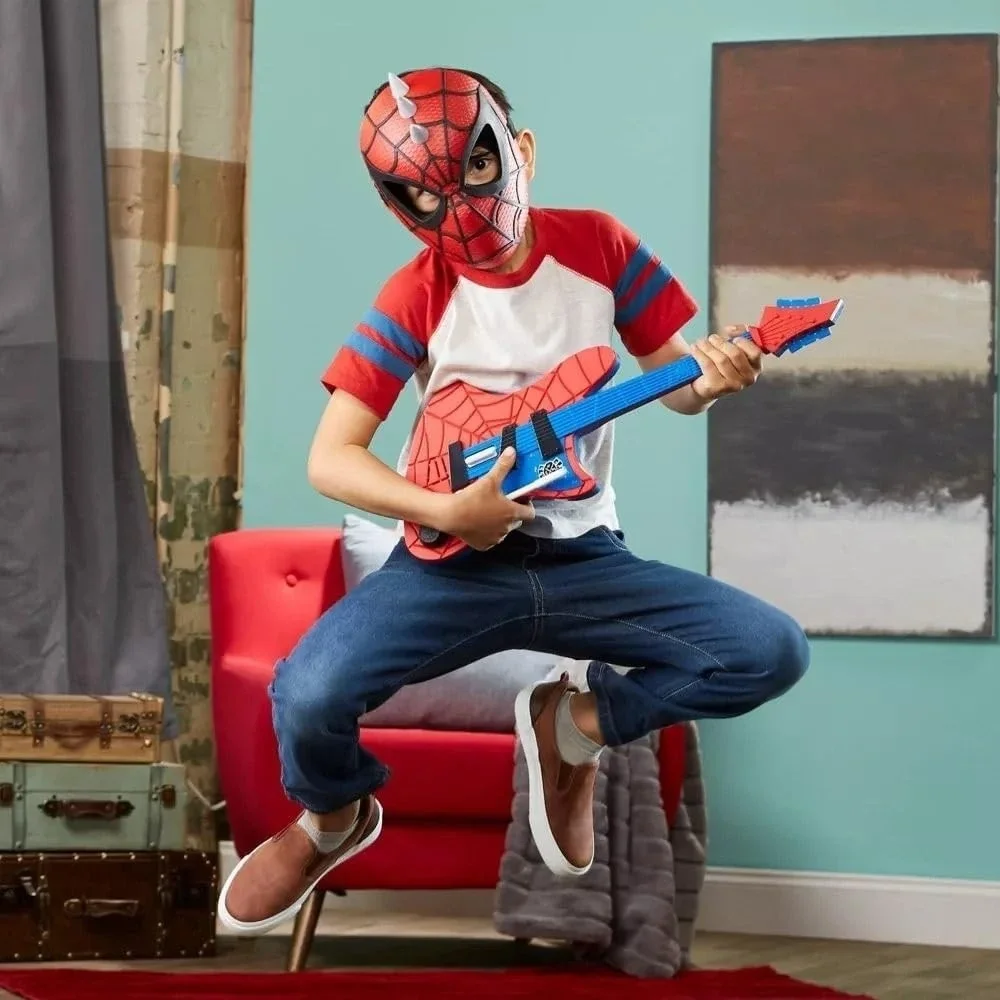 Marvel Spider-Man Across The Spider-Verse Spider-Punk Mask for Kids Ages 5 & Up